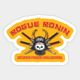 Rogue Ronin with Swords Karate Panda Sticker